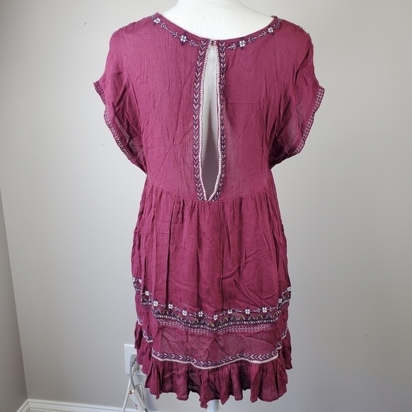 Free People Embroidered Tunic Dress Boho Festival - Picture 9 of 13